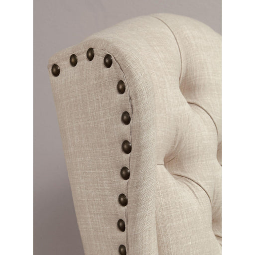 Wingback Chair, Beige (2/CTN) - R&R Furniture Gallery (Fountain Valley, CA)