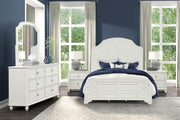 Whitehaven Bed White - R&R Furniture Gallery (Fountain Valley, CA)