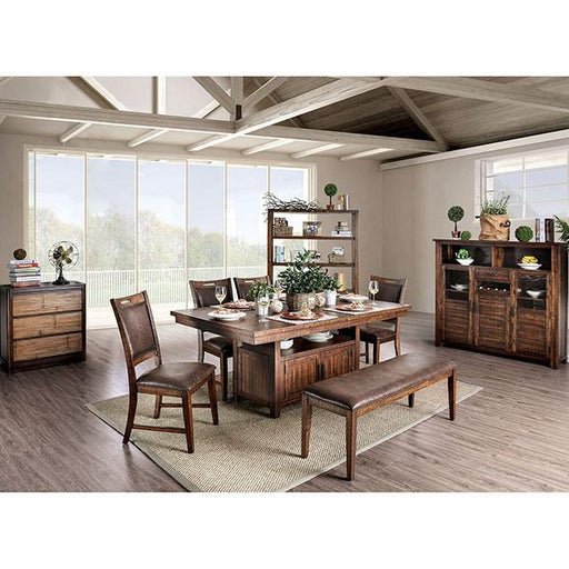 Wichita Light Walnut Dining Table - R&R Furniture Gallery (Fountain Valley, CA)