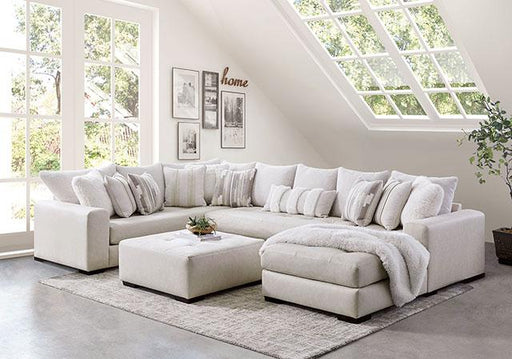 WARRENTON Ottoman, Ivory - R&R Furniture Gallery (Fountain Valley, CA)