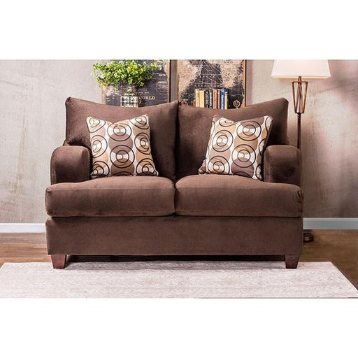 WESSINGTON Chocolate Love Seat - R&R Furniture Gallery (Fountain Valley, CA)