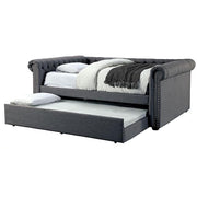 LEANNA Gray Full Daybed w/ Trundle, Gray - R&R Furniture Gallery (Fountain Valley, CA)
