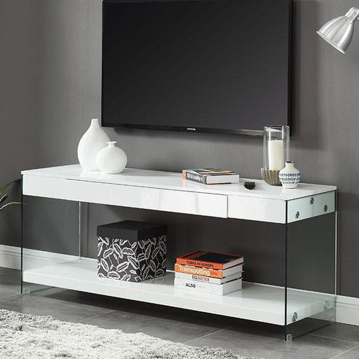 Sabugal White 70" TV Stand - R&R Furniture Gallery (Fountain Valley, CA)