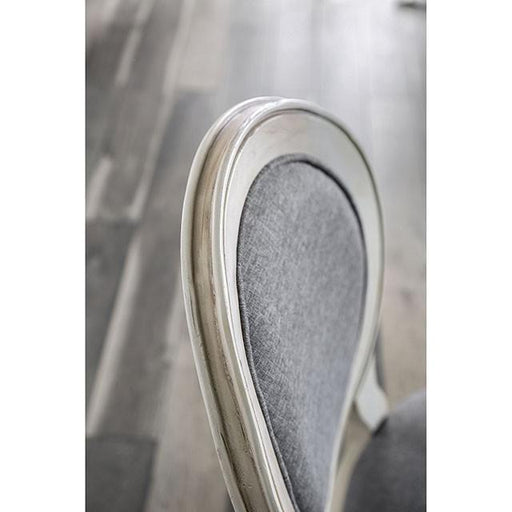 Kathryn Antique White/Gray Side Chair, Antique White (2/CTN) - R&R Furniture Gallery (Fountain Valley, CA)