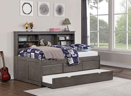 TIBALT Twin DayBed w/ Trundle, Dark Gray - R&R Furniture Gallery (Fountain Valley, CA)