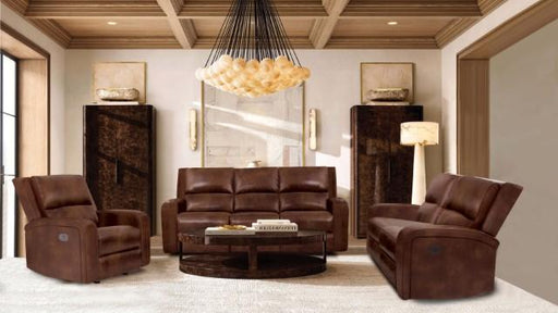 SOTERIOS Power Loveseat, Medium Brown - R&R Furniture Gallery (Fountain Valley, CA)
