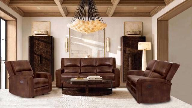 SOTERIOS Power Recliner, Medium Brown - R&R Furniture Gallery (Fountain Valley, CA)