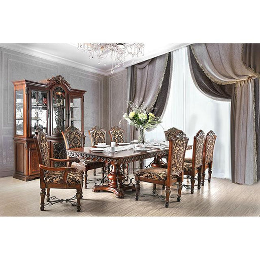 Lucie Brown Cherry Dining Table - R&R Furniture Gallery (Fountain Valley, CA)