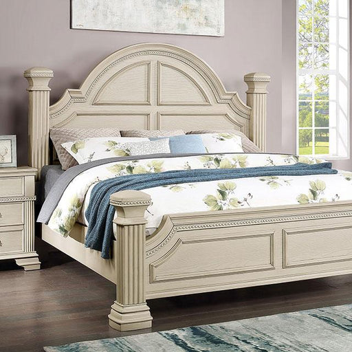 Pamphilos 4 & 5 Piece Queen Bedroom Set Gray & White - R&R Furniture Gallery (Fountain Valley, CA)