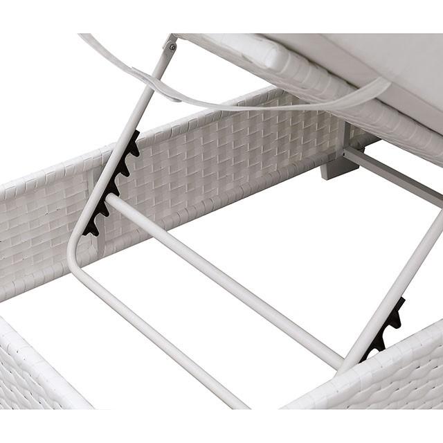Somani Adjustable Chaise + End Table - R&R Furniture Gallery (Fountain Valley, CA)