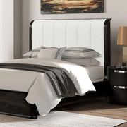 Osterley Queen & E.King Bed Grey & Black - R&R Furniture Gallery (Fountain Valley, CA)