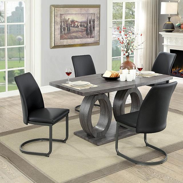 Saskia Gray Dining Table - R&R Furniture Gallery (Fountain Valley, CA)