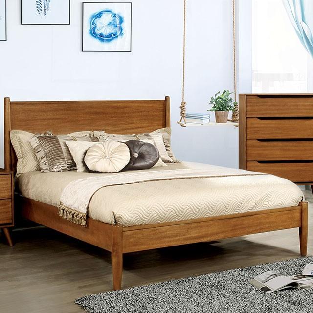 Lennart Oak Cal.King, E.King & Queen Bed - R&R Furniture Gallery (Fountain Valley, CA)