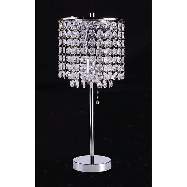 Perla Chrome Table Lamp - R&R Furniture Gallery (Fountain Valley, CA)