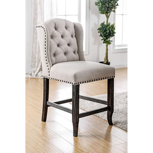 SANIA Counter Ht. Wingback Chair (2/CTN) - R&R Furniture Gallery (Fountain Valley, CA)