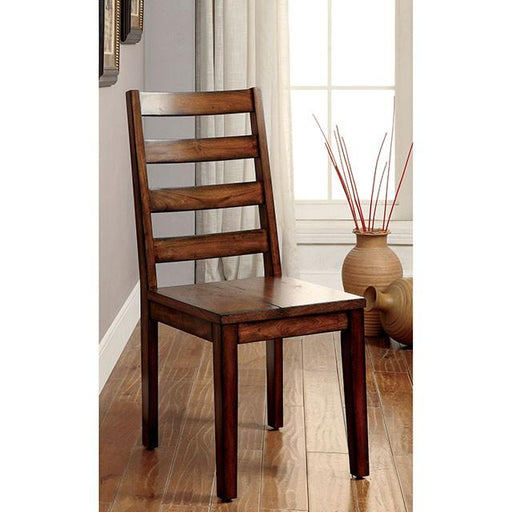 MADDISON Tobacco Oak Side Chair (2/CTN) - R&R Furniture Gallery (Fountain Valley, CA)