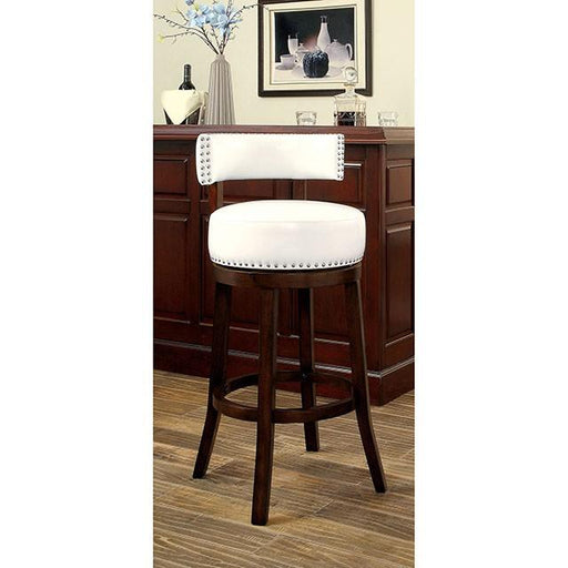SHIRLEY Dark Oak/White 29" Bar Stool - R&R Furniture Gallery (Fountain Valley, CA)