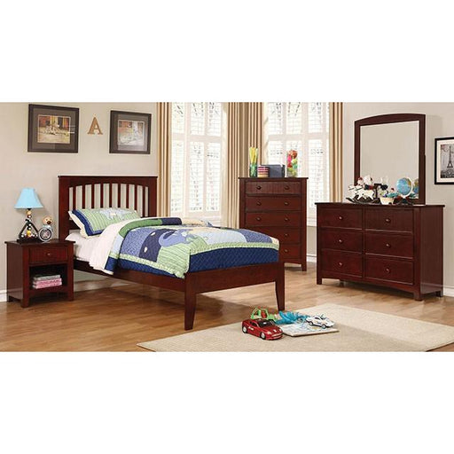 Pine Brook Cherry & White Full Bed - R&R Furniture Gallery (Fountain Valley, CA)