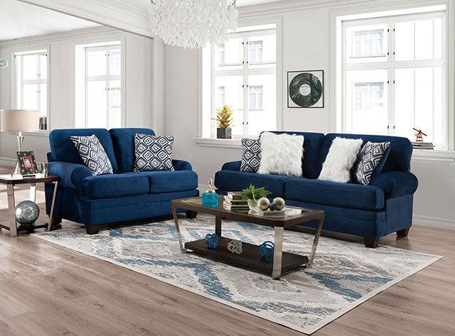 WALDSTONE Sofa, Navy - R&R Furniture Gallery (Fountain Valley, CA)