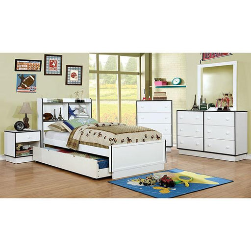 Bobbi Night Stand Blue - R&R Furniture Gallery (Fountain Valley, CA)