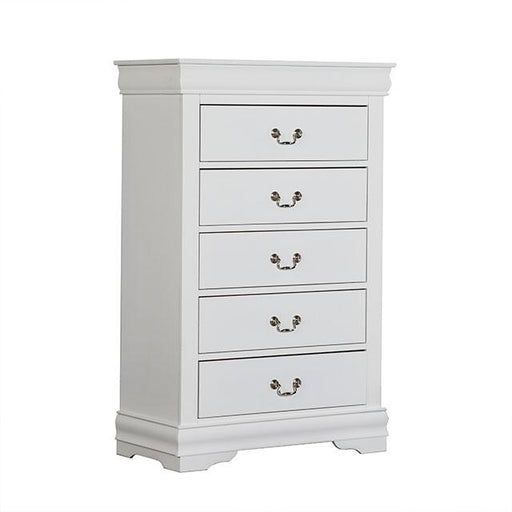 Louis Philippe Chest White - R&R Furniture Gallery (Fountain Valley, CA)