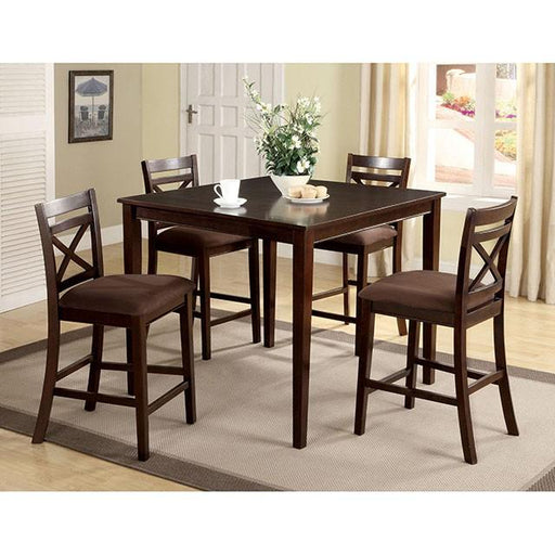 Weston 5 & 7 Piece Counter Ht. Table Set - R&R Furniture Gallery (Fountain Valley, CA)