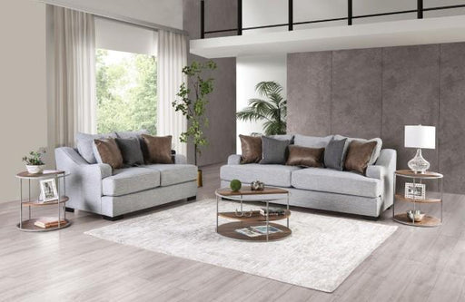 SKYLINE Sofa, Light Gray/Brown - R&R Furniture Gallery (Fountain Valley, CA)
