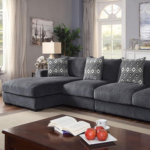 Kaylee Gray Large L-Shaped Sectional - R&R Furniture Gallery (Fountain Valley, CA)