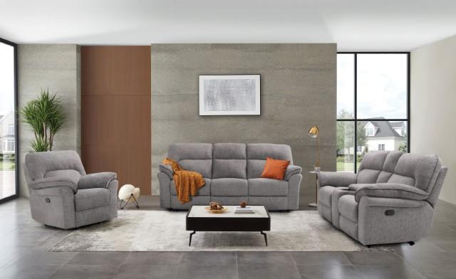 JOSIAS Loveseat, Light Gray Fabric - R&R Furniture Gallery (Fountain Valley, CA)