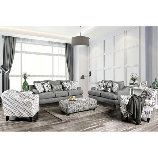 Verne Bluish Gray Love Seat - R&R Furniture Gallery (Fountain Valley, CA)