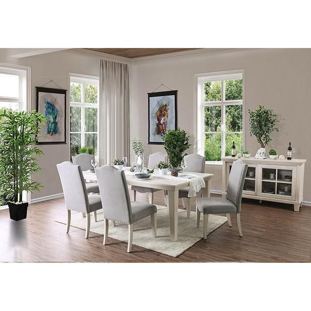 Daniella Gray/Antique White Side Chair (2/CTN) - R&R Furniture Gallery (Fountain Valley, CA)