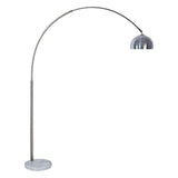 Rene White/Chrome Arch Lamp - R&R Furniture Gallery (Fountain Valley, CA)