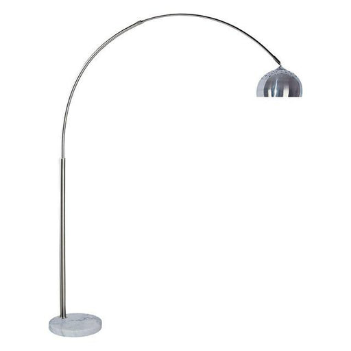 Rene White/Chrome Arch Lamp - R&R Furniture Gallery (Fountain Valley, CA)