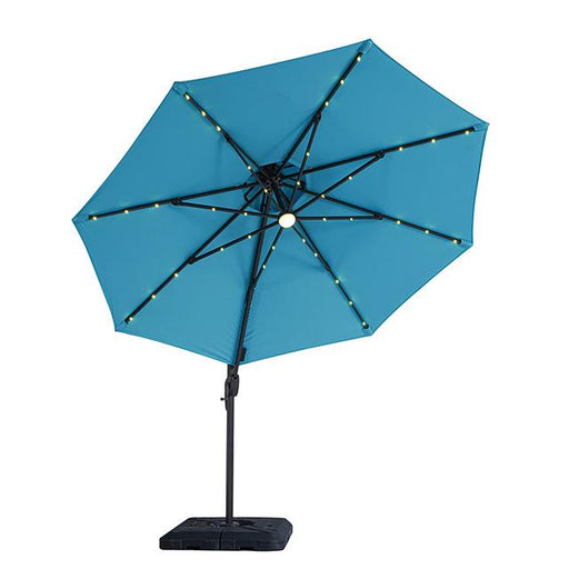 Nuti 10 Ft Round Umbrella w/ LED Light + 37" Large Base - R&R Furniture Gallery (Fountain Valley, CA)