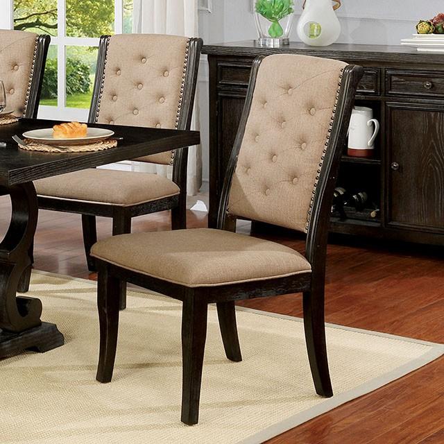 Patience Dark Walnut Side Chair (2/CTN) - R&R Furniture Gallery (Fountain Valley, CA)