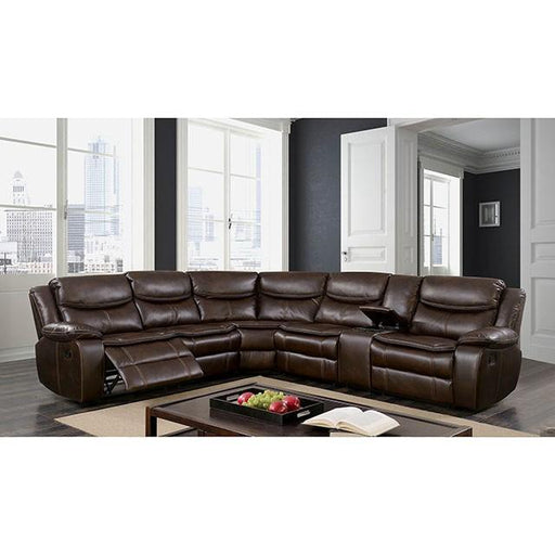 Pollux Brown Sectional - R&R Furniture Gallery (Fountain Valley, CA)
