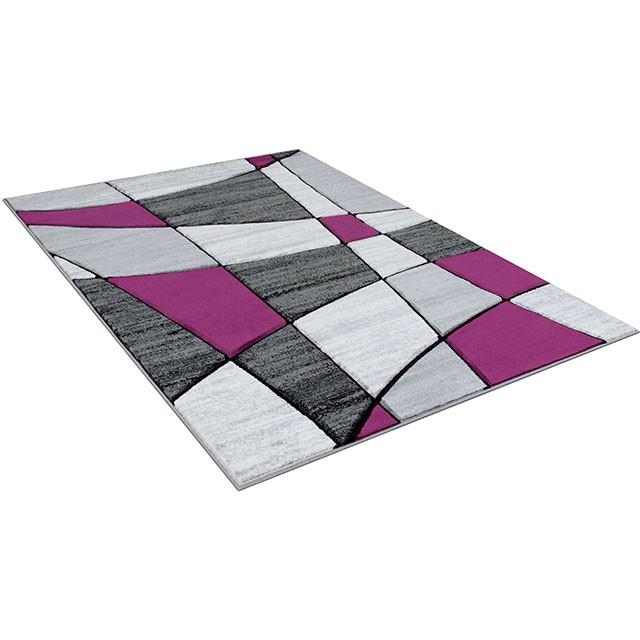 Niksar Gray/Purple 5' X 7' Area Rug - R&R Furniture Gallery (Fountain Valley, CA)