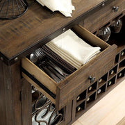 PAULINA Rustic Walnut Server - R&R Furniture Gallery (Fountain Valley, CA)