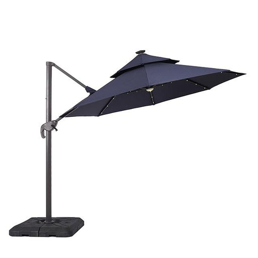 Nuti 10 Ft Round Umbrella w/ LED Light + 37" Large Base - R&R Furniture Gallery (Fountain Valley, CA)