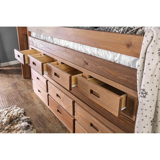 CLEO Twin Captain Bed w/ 1 Slat Kit (*Mattress Ready) - R&R Furniture Gallery (Fountain Valley, CA)