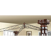 Mandalay Brown Cherry Queen Bed - R&R Furniture Gallery (Fountain Valley, CA)