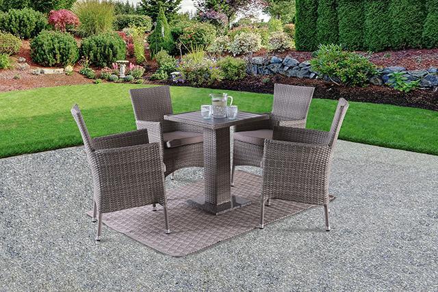Aminta Patio Bistro Set (3 & 5 PC) - R&R Furniture Gallery (Fountain Valley, CA)