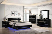 Erlach Bed Black & White - R&R Furniture Gallery (Fountain Valley, CA)