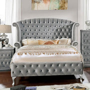 Alzir Gray & Black Queen & E.King Bed - R&R Furniture Gallery (Fountain Valley, CA)
