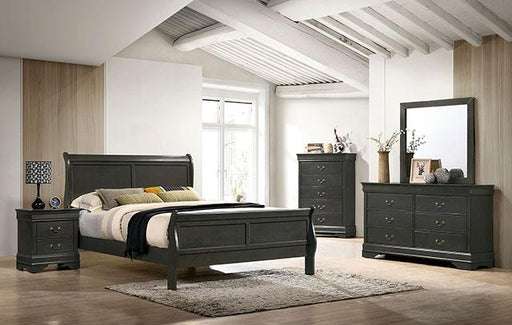 Louis Philippe Night Stand Gray - R&R Furniture Gallery (Fountain Valley, CA)