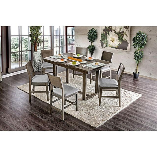 Anton 7 Pc Counter Ht Table Set - R&R Furniture Gallery (Fountain Valley, CA)