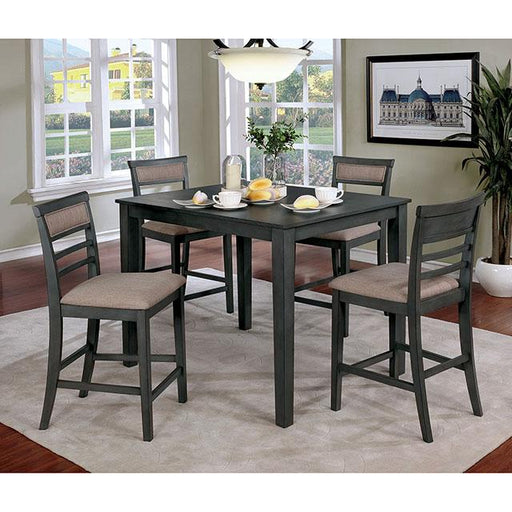 Fafnir 5 & 7 Piece Counter Ht Table Set - R&R Furniture Gallery (Fountain Valley, CA)