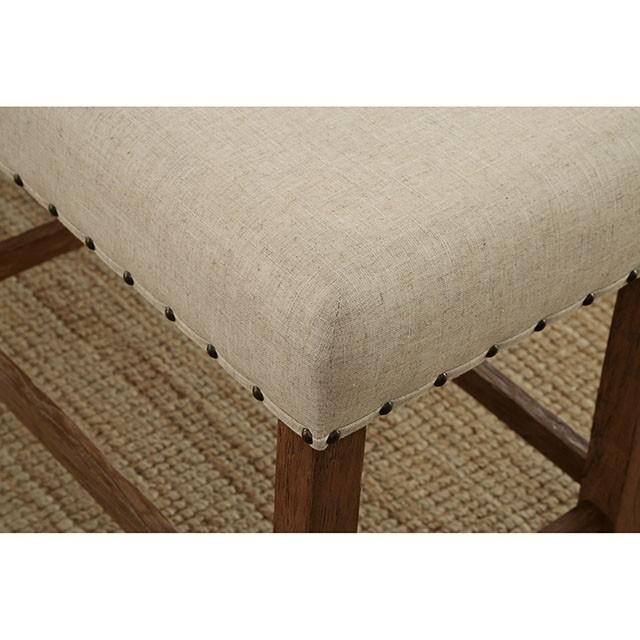 SANIA Rustic Oak Counter Ht. Chair (2/CTN) - R&R Furniture Gallery (Fountain Valley, CA)