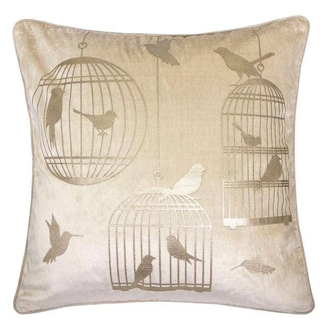 Rina Ivory 20" X 20" Pillow, Ivory - R&R Furniture Gallery (Fountain Valley, CA)