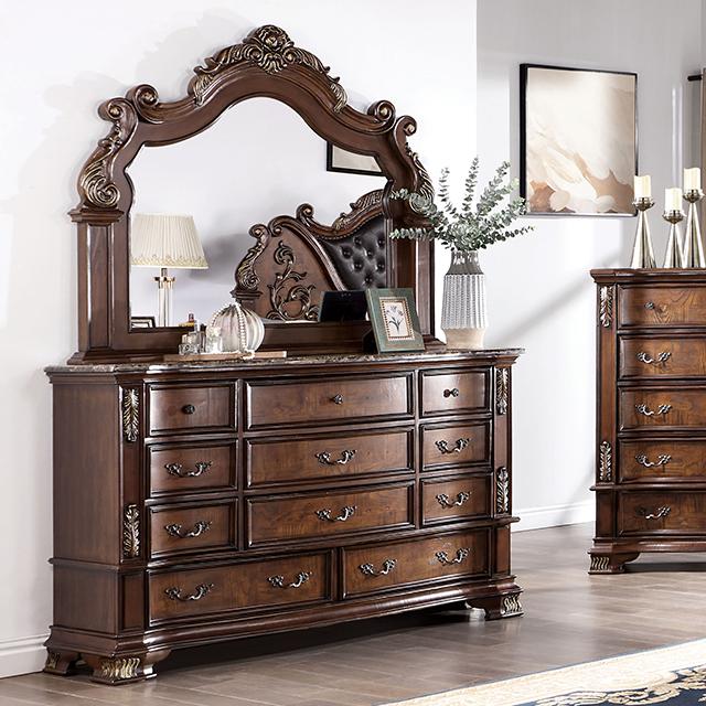 ESPARANZA Dresser, Brown Cherry - R&R Furniture Gallery (Fountain Valley, CA)